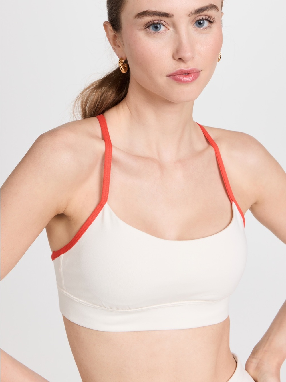 Outdoor voices Seamless Bralette with Coral Trim - Women